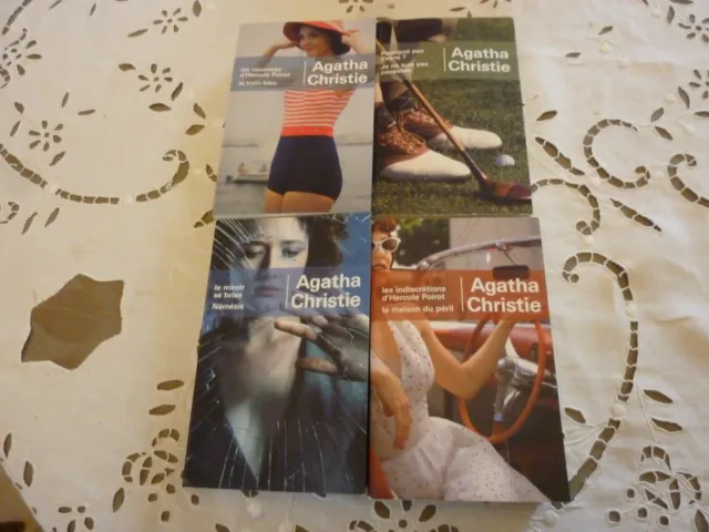 AGATHA  CHRISTIE ,   4 livres, FRANCE  LOISIRS , 2 romans par livre