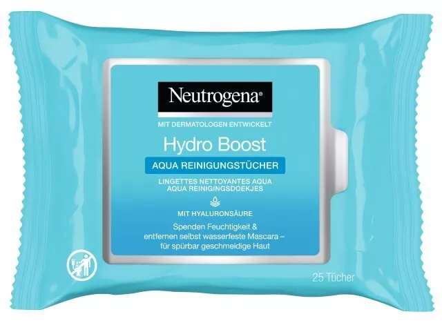 Neutrogena Hydro Boost Aqua Reinigungstücher, 6x 25 Tücher