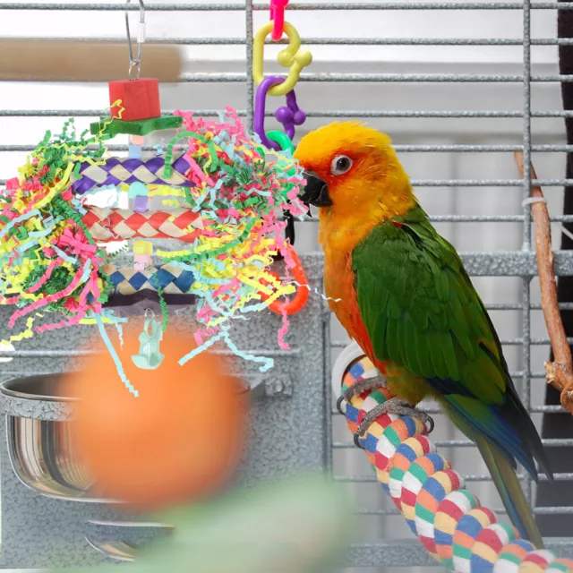 Kauspielzeug Für Nymphensittiche Vogelkäfig Papageien Vogelschaukel