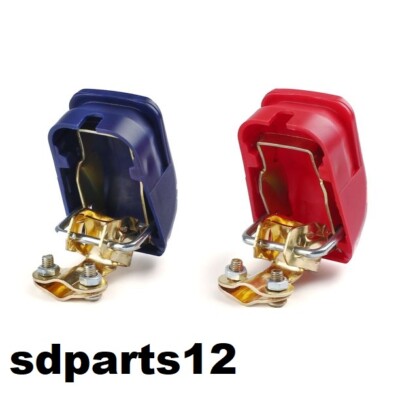 2 Morsetti A Sgancio Rapido Per Batteria Auto - 12V/24V - Rosso E Blu - Per Auto E Camper - Foto 8