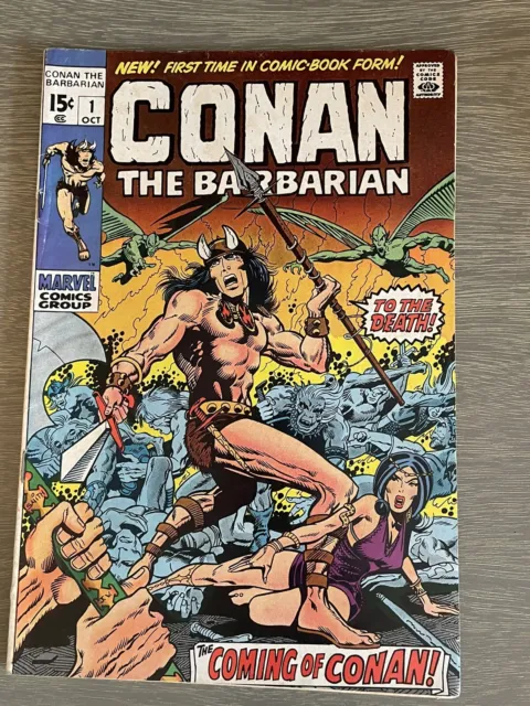 Conan The Barbarian #1 Barry Smith-Robert E. Howard-Bronze Age Marvel