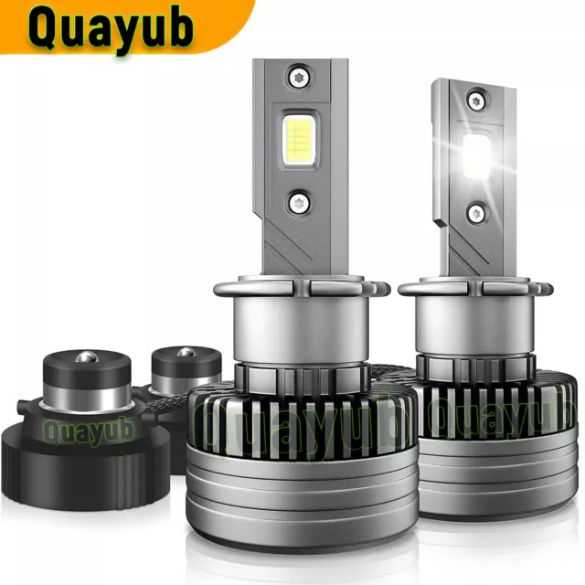 2X D2S D2R LED Headlight Bulb Replace LED Xenon Super White 6000K Conversion Kit