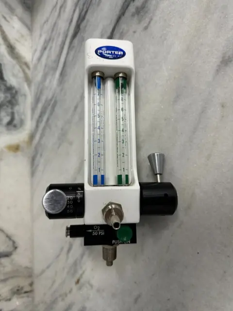 Porter MXR Model 3000 Nitrous Oxide & Oxygen Flowmeter