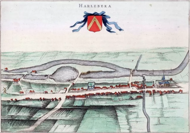 Reproduction plan ancien de Harelbeke 1649