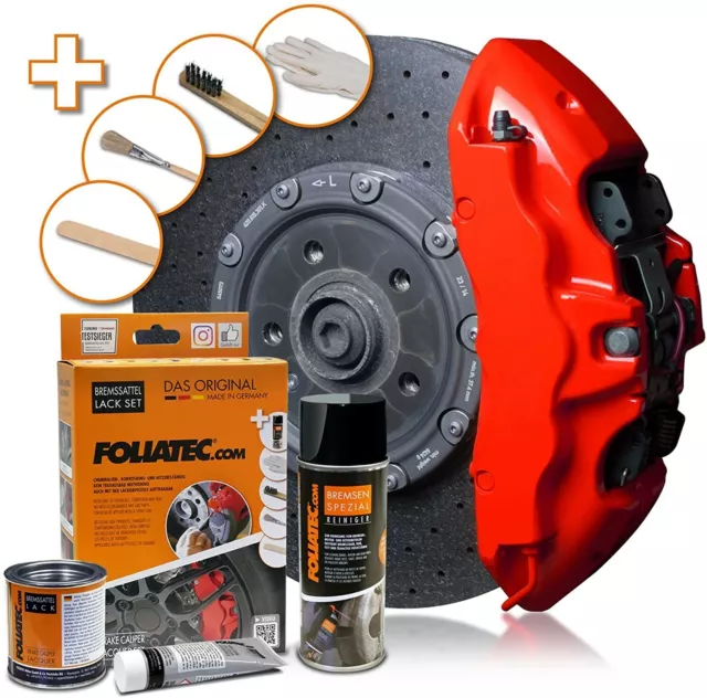 Foliatec 2194 Kit Vernice Pinze Freno Alte Temperature Rosso Tuning Auto