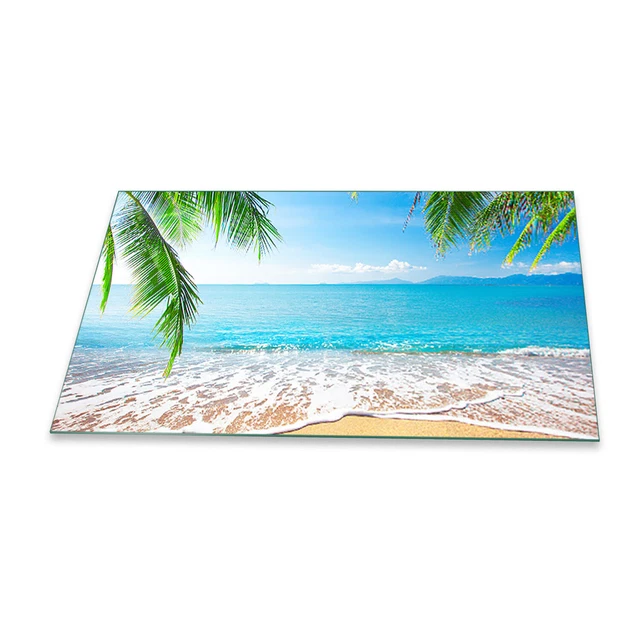 Piastra Copripiano Cottura In Vetro 90x52cm - Design Marmo Nero/Bianco - Multifunzione Paraspruzzi E Tagliere - Foto 4