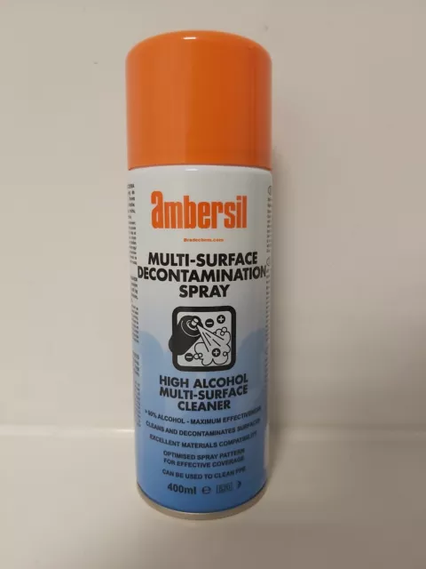 Ambersil Multi-Surface Decontamination Spray 400ml Can be used to clean PPE