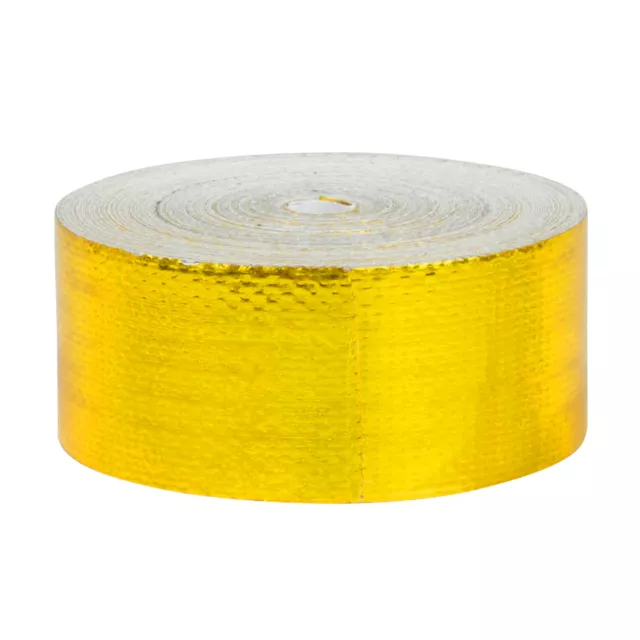 10m x 25mm Hitzeschutz Band selbstklebend Gold Tape Klebeband reflektierend