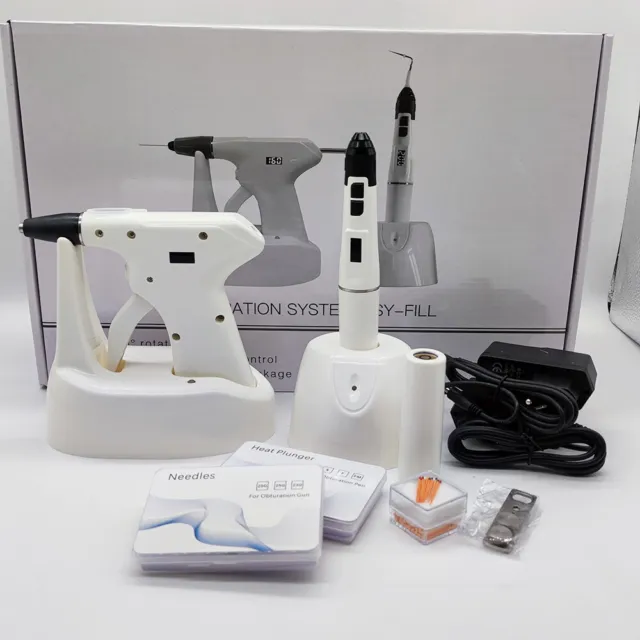 Dental Wireless Obturation Endo System Gutta Percha Heated Pen+Gun+Needle Tips