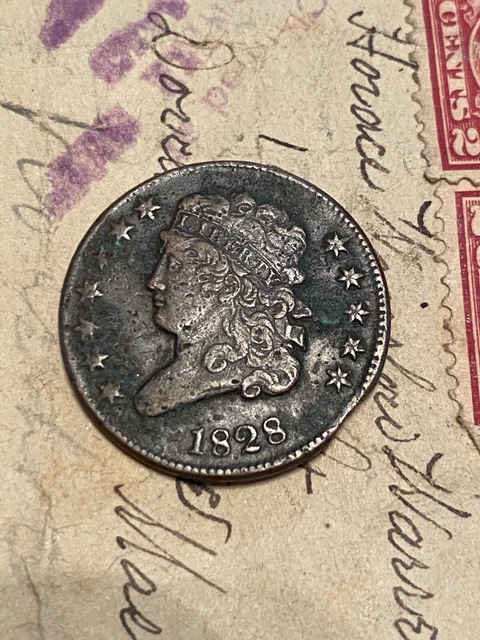 1828 Classic Head Half Cent 12 Stars Beautiful Coin Rare Date