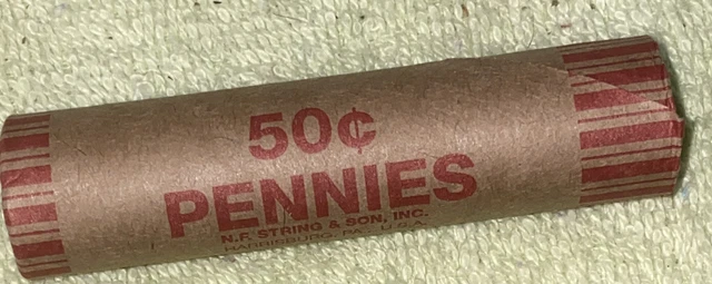 1 US Lincoln Wheat Cent 1C Penny Roll 1931-S/1909 VDB (50 Coins) 40%+ Pre-1940 3