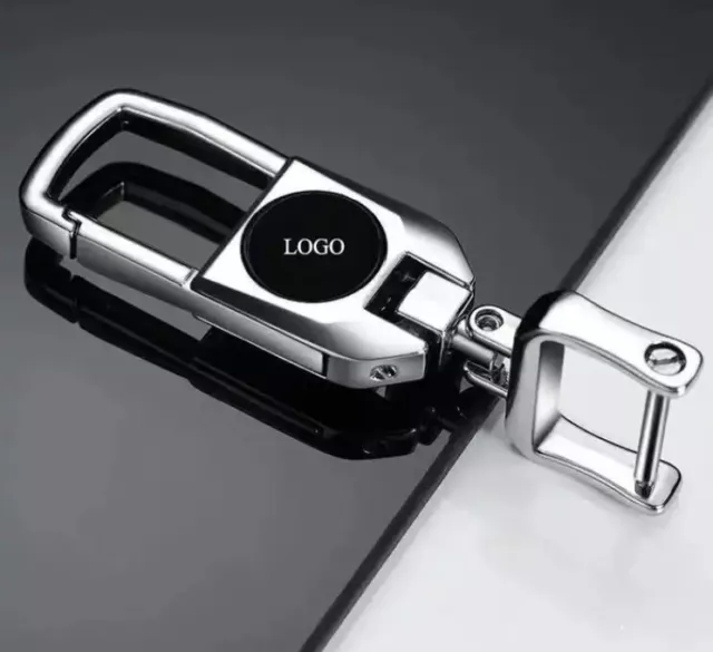 For MiniCooper Silver Metal Car Logo Keychain Key Fob Car Brand Keychain Gift UK