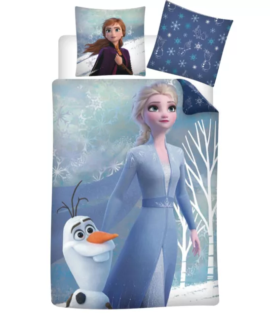 Juego de ropa de cama Disney Reina del Hielo Elsa Anna Olaf 80x80 cm 135x200 cm