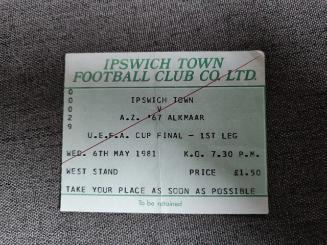 Grand fanion ASSE Ipswich - Coupe UEFA 1981