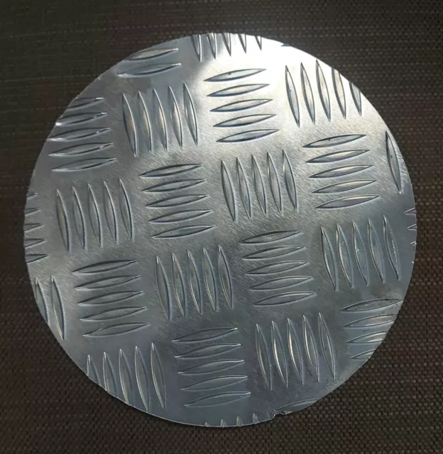 Aluminium Disc, Chequer Tread Plate Durbar, 300mm , 3mm