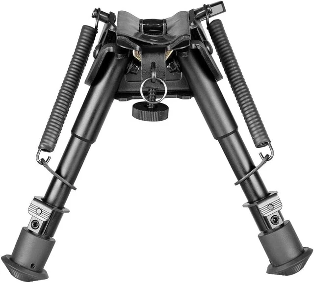 6-9 Inch Tactical Swivel Bipod Foldable Notched Leg Pivot Tilt with S Lock Lever 6-9 Inch Tactical Swivel Bipod Foldable Notched Leg Pivot Tilt with S Lock Lever