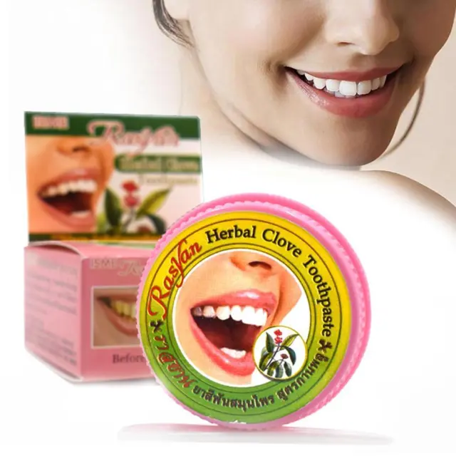 Nelken-Kräuter-Zahnpastapulver für frische, gesunde ღ
