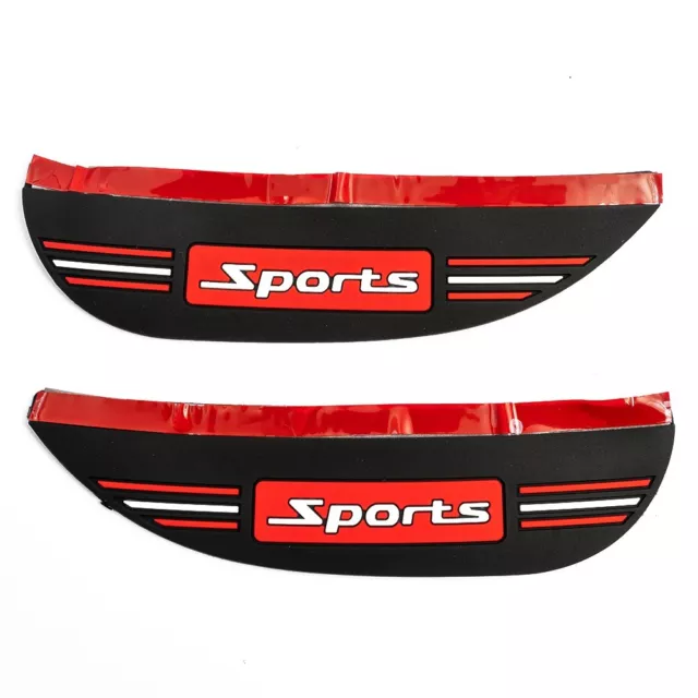 2*Auto Car Rearview Mirror Rain Eyebrow Board Rain Remover Mirror PVC Cover Kit-
