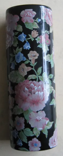 Tavistock Floral Garden vase. Otagiri,Japan. Peony pattern, used, V.G. Gilt Rim.