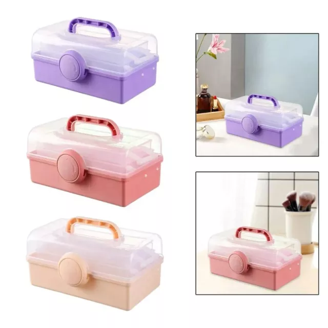 Plastic Sewing Supplies Organizer Three Layers Jewelry Organizer