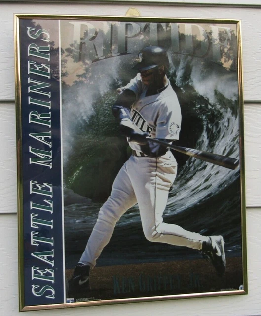 Vintage 1994 Ken Griffey Jr. Seattle Mariners Framed Picture Poster 20x16 MLB