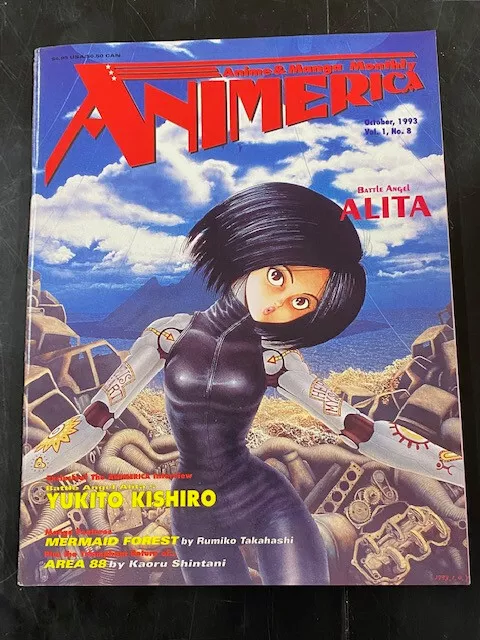 Animerica Volume 1 No. 8 Anime October 1993 Monthly Magazine Battle Angel Alita