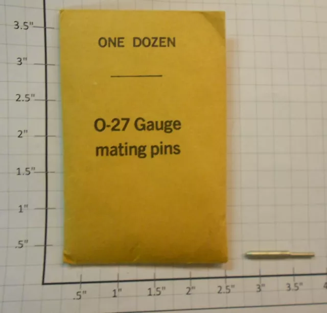 Gargraves 0-27 Gauge Mating Pins