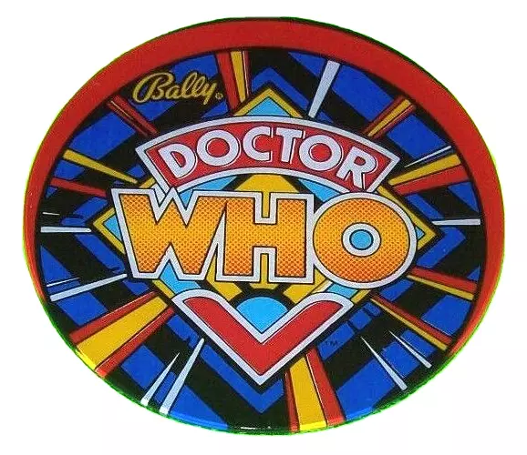 Doctor Who MISPRESSED Original NOS Pinball Machine Plastic Promo Coaster