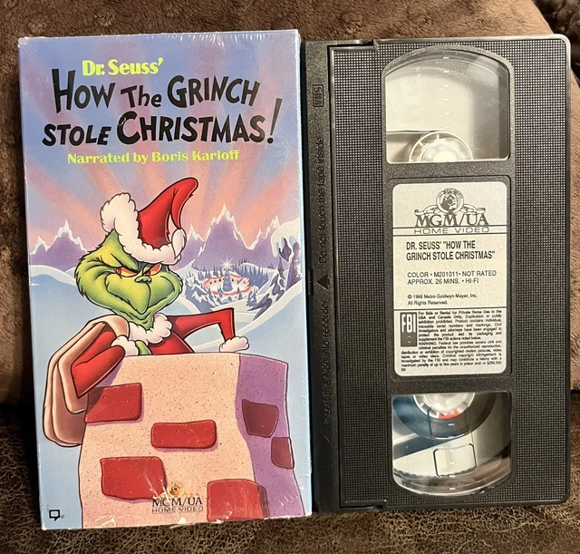 DR SEUSS’ HOW The Grinch Stole Christmas! Original Cartoon VHS Boris