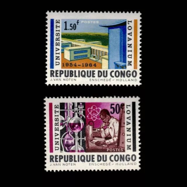 Congo, Democratic Republic, Scott 472-473, Lovanium University, 1964, MH