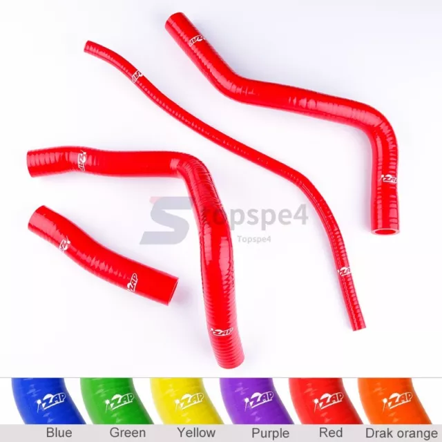 RED ZAP FOR SUZUKI GSXR 1000 2001-2004 02 03 Silicone radiator Hose KIT 10 color