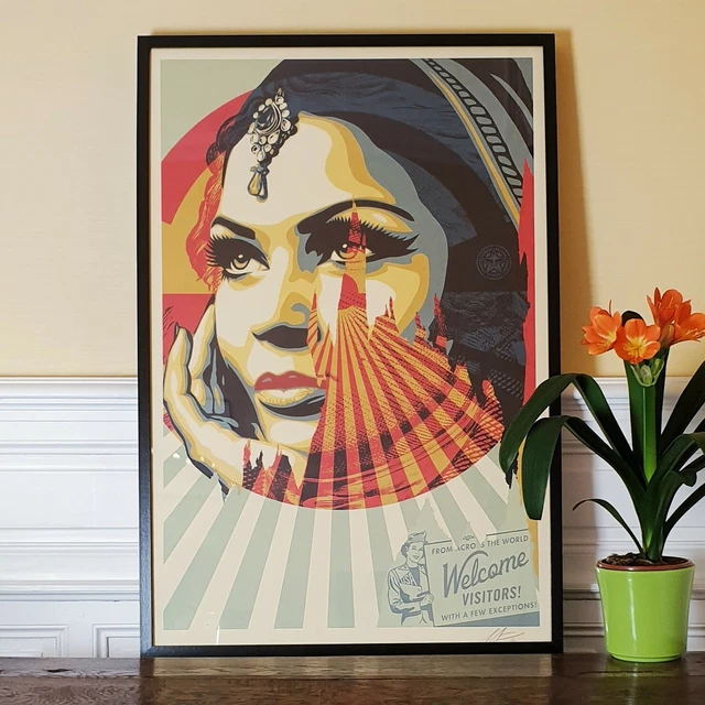 2 Affiches Shepard Fairey (OBEY) - SIGNÉES - AK47 Lotus & AR15 Lily - 2025 - Open Edition Grands Formats - France