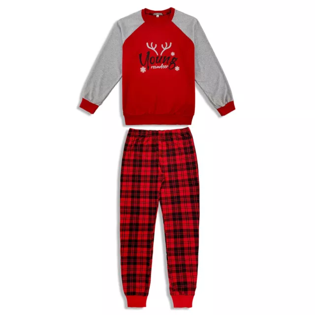 Pyjamas Saison de Noël Bébé Long Coton Chaud Manches Longues Enfant Noël 4774