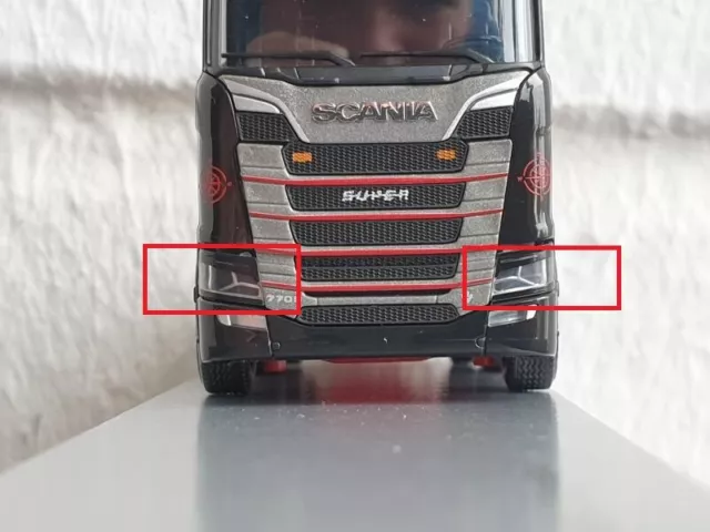 Scheinwerferblende, Böser Blick passend für Scania R