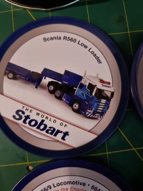 Eddie Stobart Truck Collection Coasters Atlas Edition Tin & Cork Collectable