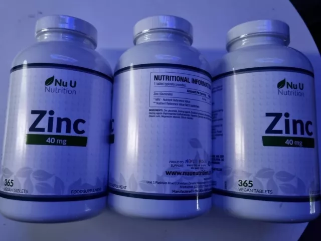 ZINC 365 Tablets NNU Nutrition High Strength The Cheapest On The Market !!!