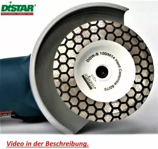 Grinding Disc Diamond Cup Wheel Pot Washer 100mm M14 Hard Ceramics Körn 60/70