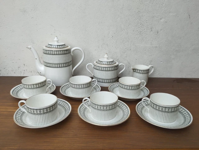 Jouet Ancien – Petit Service à Café Des Années 30 – Porcelaine – Dînette Vintage