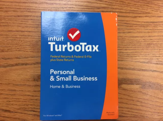 NEW Turbotax 2014 Home Business Federal & State. SKU: 424528