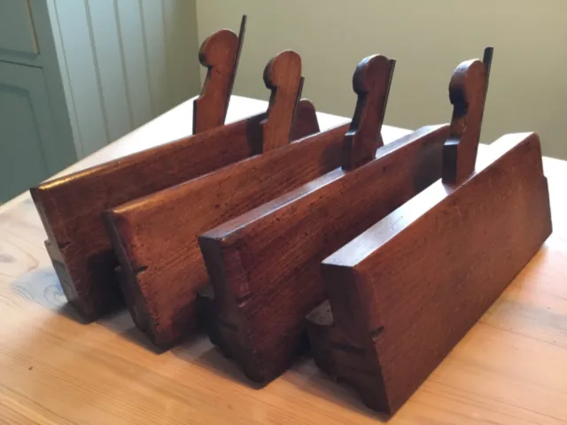 Nice set of 4 Side Bead Moulding Planes by Nelsons of York  1750-1773