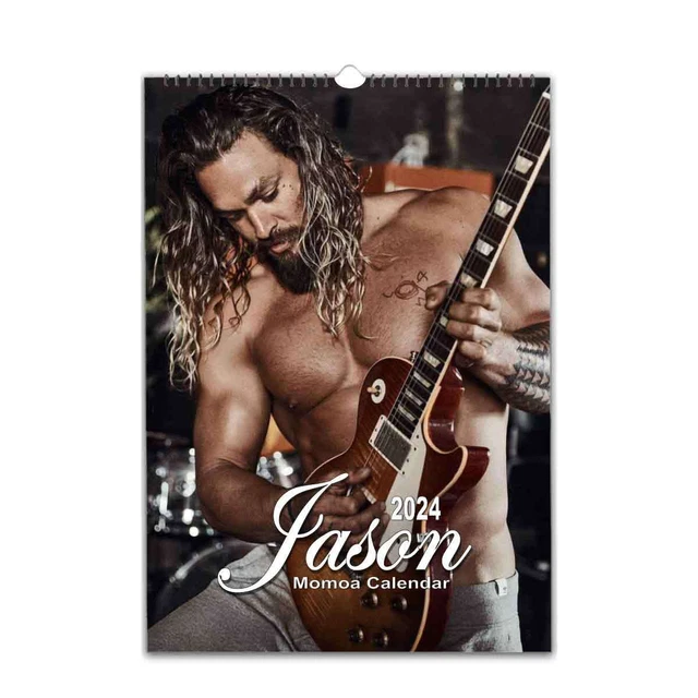 JASON MOMOA 2024 Personalised Wall Calendar Slim Dates/Months £24.99