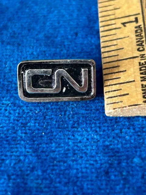 CN Rail Train Railroad Canadian National Railway black Lapel Pin