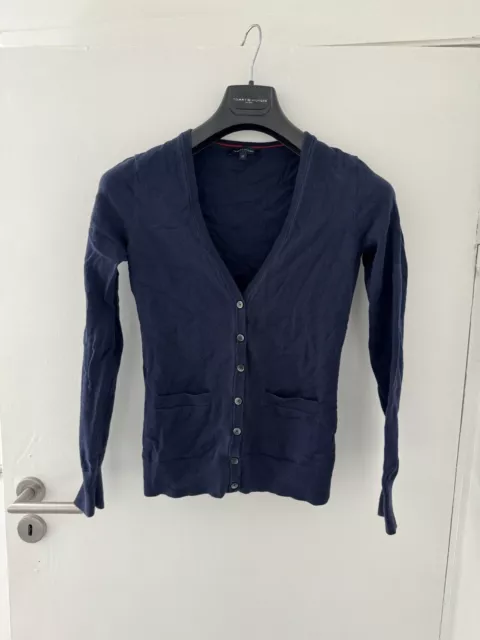 Tommy Hilfiger Strickjacke Gr. XS Blau