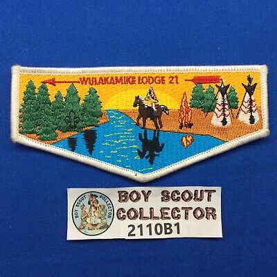 Boy Scout OA Wulakamike Lodge 21 S12 Order Of The Arrow Pocket Flap Patch