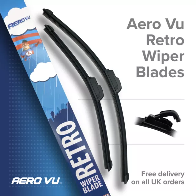 For Toyota RAV4 MK3 Aero VU Flat Front Windscreen Wiper Blades 24"/16" New Pair