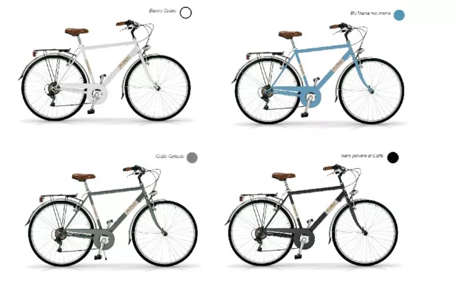 Bici Bicicletta 28'' Uomo Allure Via Veneto Shimano 6V Varie Colorazioni