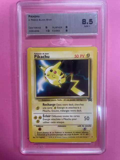 Pokemon Pikachu 4 Promo Black Star Mtg 9 Mmtg 8,5 Nm+ Grade Beckett Pca Psa #59