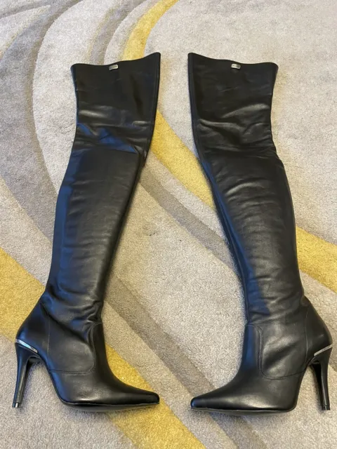 FERNANDO BERLIN BLACK Leather Thigh Boots 106 $317.24 - PicClick