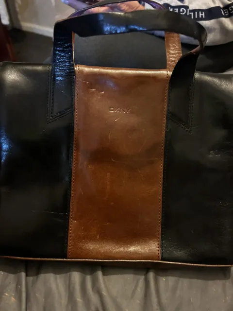 NWT $230 Original DKNY Bryant Park Medium Satchel Handbag Monogram Bag  Crossbody