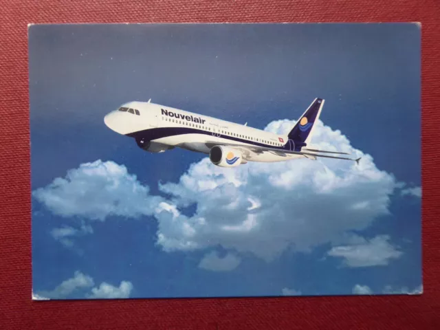 Carte Postale Aviation Airline Post Card Nouvelair Airbus A320